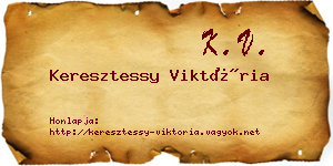 Keresztessy Viktória névjegykártya